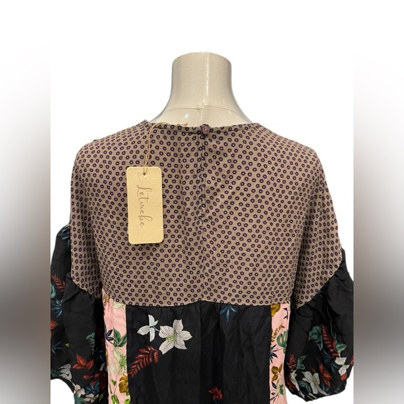 NWT Anthropologie Let Me Be Debra Floral Midi Dress Size MP Small Petite - Picture 9 of 15